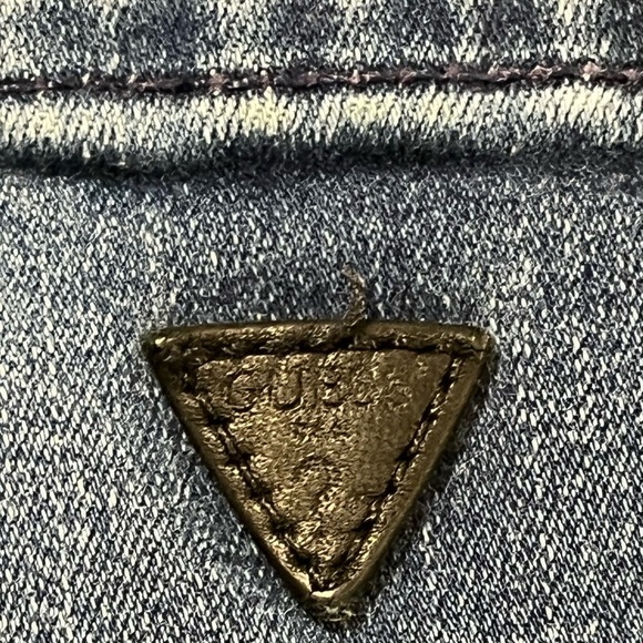 Guess 1981 Skinny Jeans Blue Stretch Denim Size 25 - Picture 7 of 13